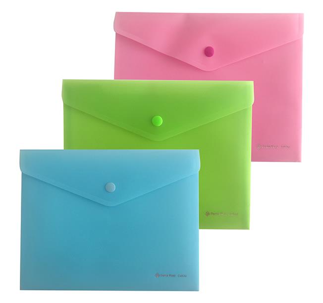 PantaPlast Mapa z gumbom Focus, A5, BARVE