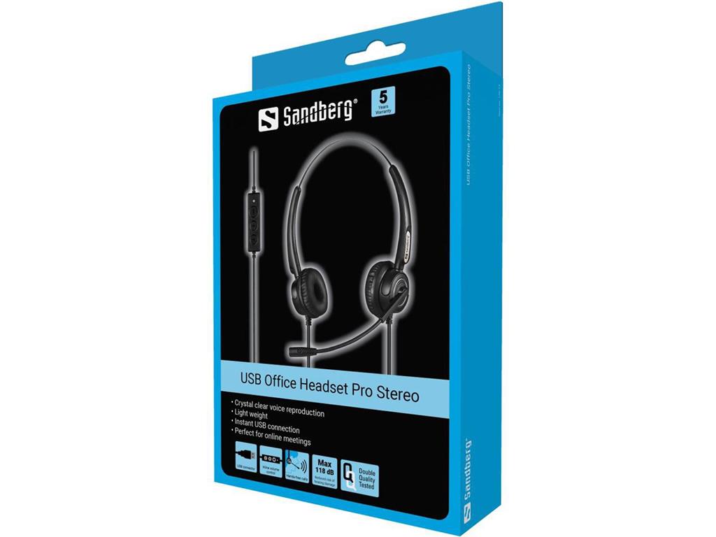 Sandberg USB pisarniške slušalke z mikrofonom Pro