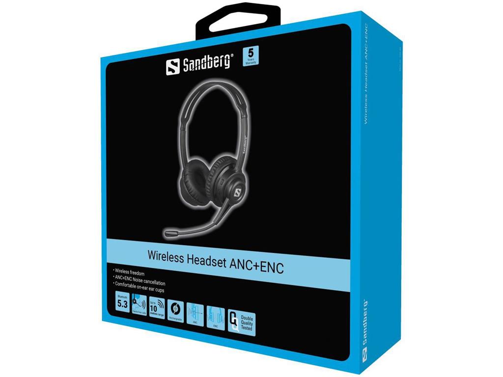 Sandberg Brezžične slušalke ANC+ENC