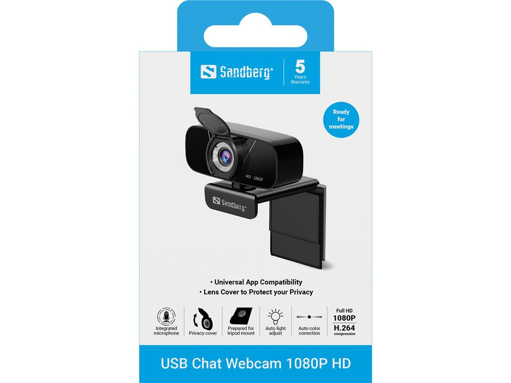 Sandberg USB Chat spletna kamera 1080P HD