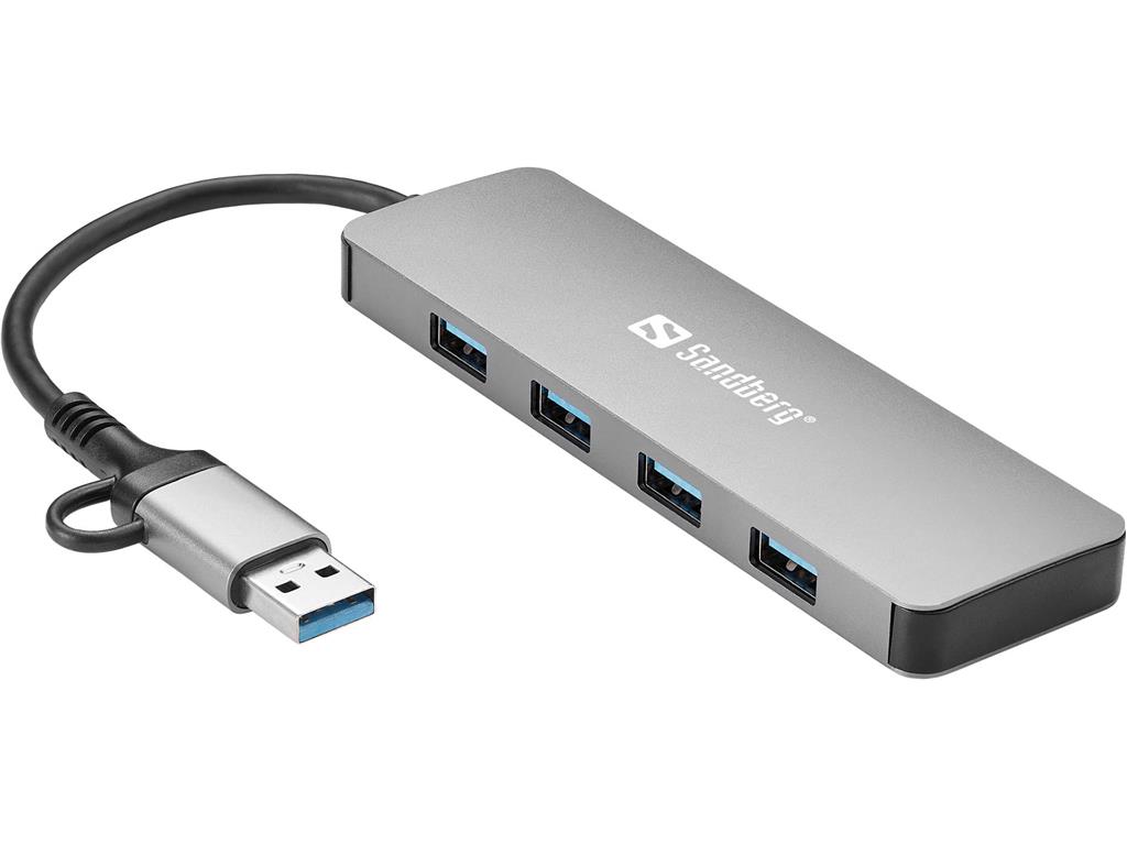 Sandberg USB-C/A na 4xUSB 3.0 razdelilec