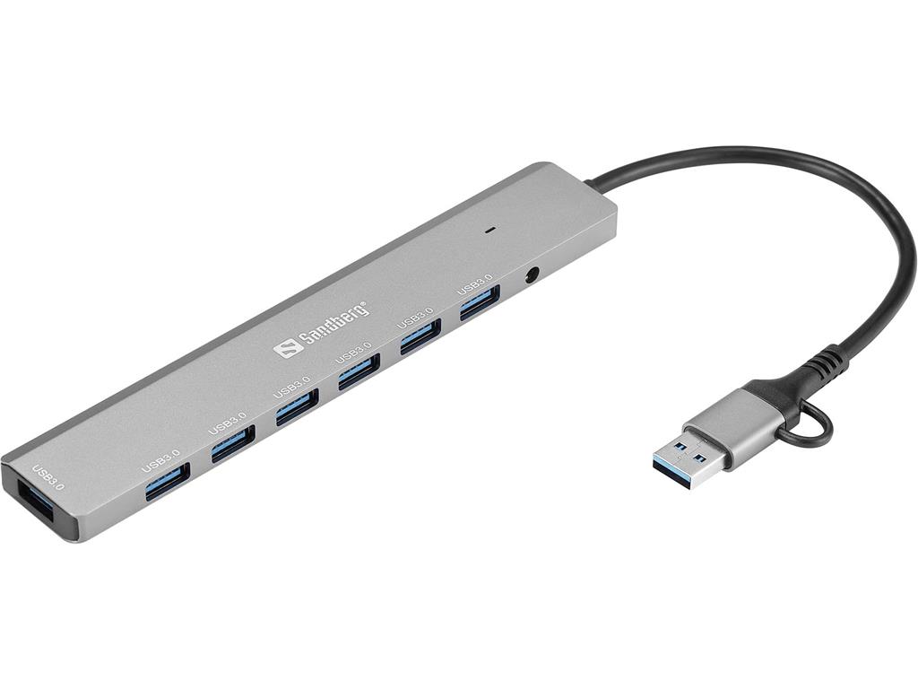 Sandberg USB-C/A na 7 x USB 3.0 razdelilec