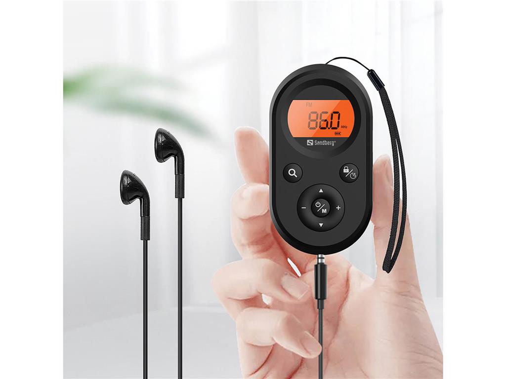 Sandberg Žepni Radio FM+AM Recharge