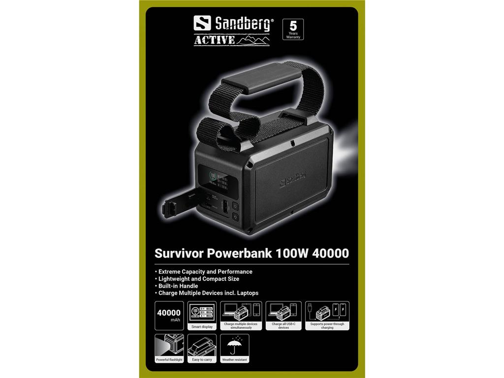 Sandberg Survivor Powerbank 100W 40.000
