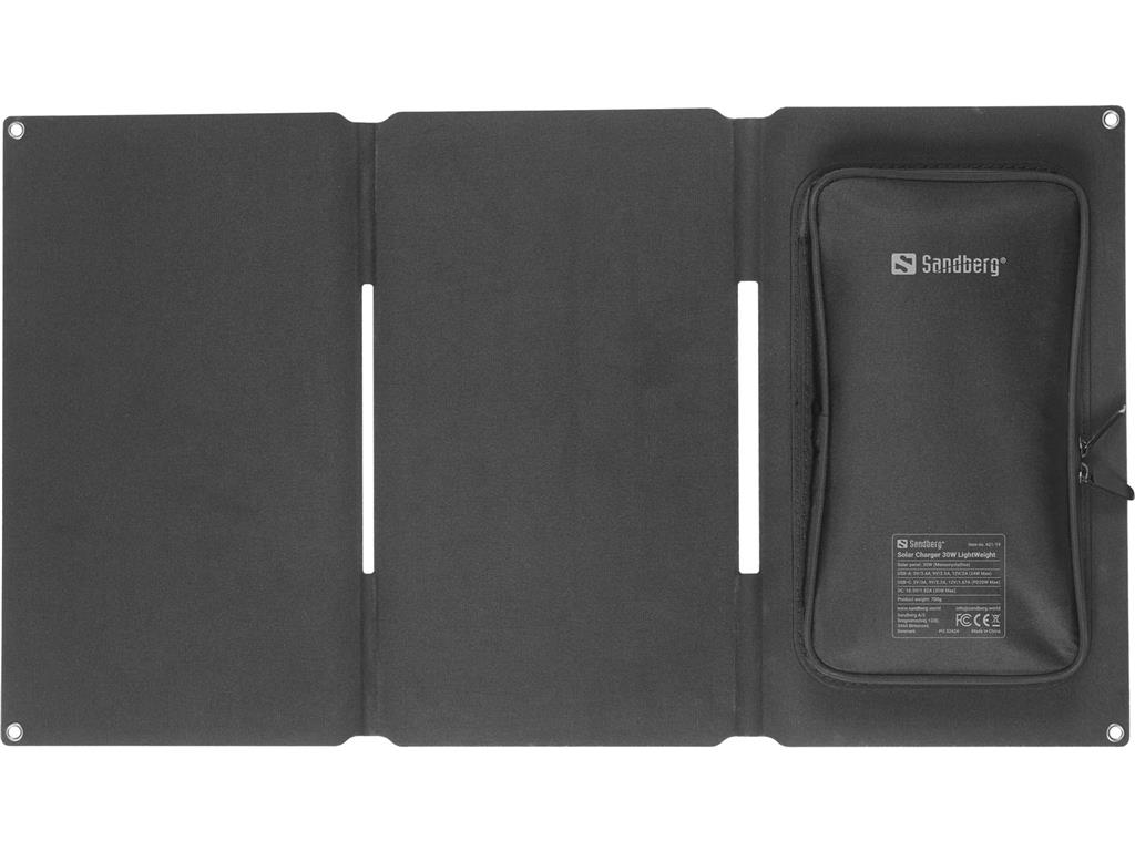 Sandberg Solarni polnilec 30w lightweight