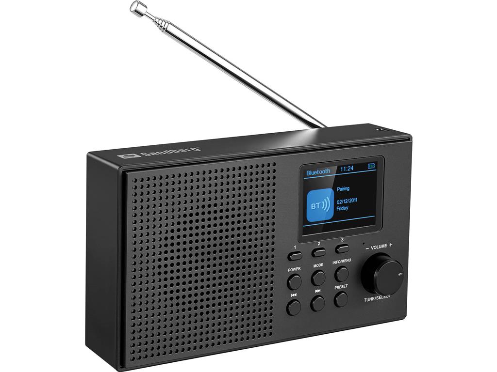 Sandberg Radio DAB z Bluetooth, zvočnik 3W
