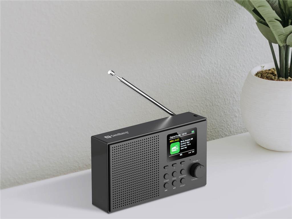 Sandberg Radio DAB z Bluetooth, zvočnik 3W