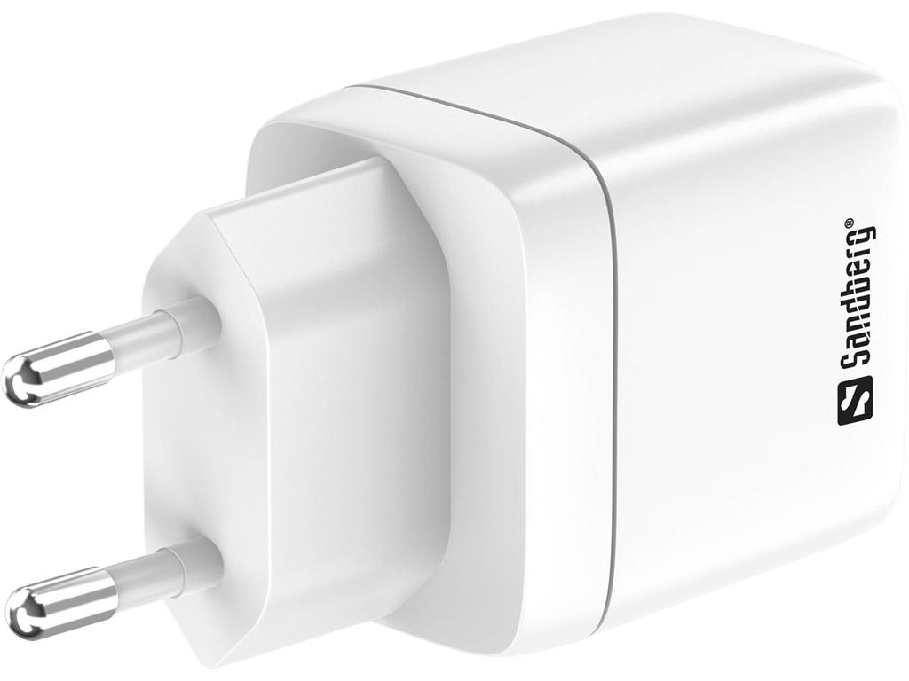 Sandberg 2in1 polnilec 1xusb-c 1xusb 35w
