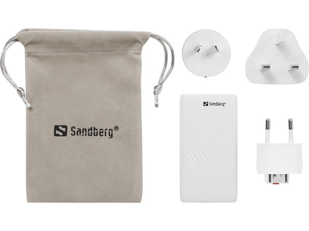 Sandberg 4in1 TravelCharger 2xUSB-C 65W