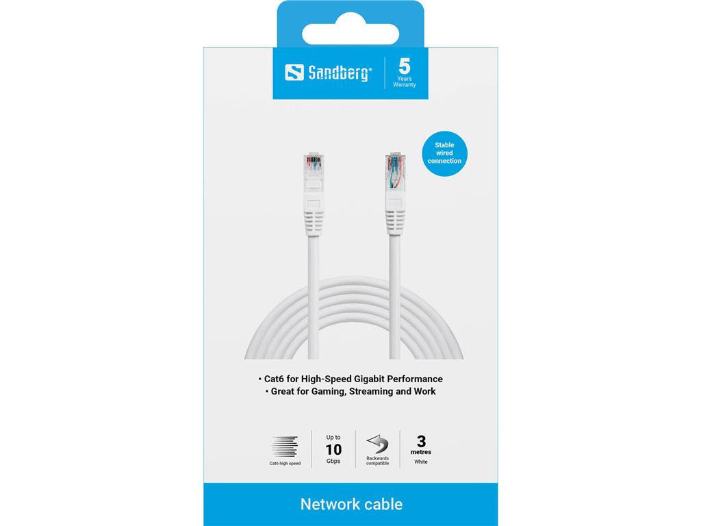 Sandberg Omrežni kabel UTP CAT6 3 m