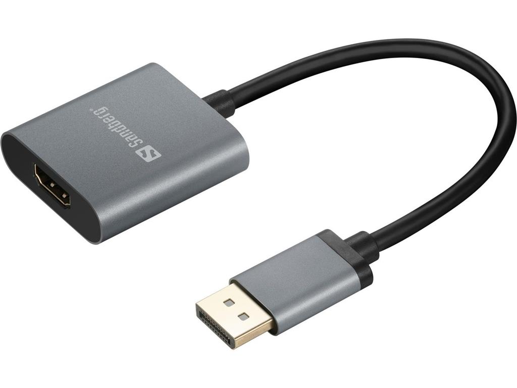 Sandberg DisplayPort 1.4 na HDMI 2.0 4K adapter