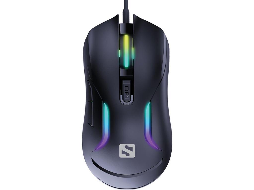 Sandberg Miška LightFlow 6D Gamer, žična