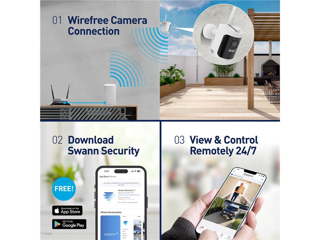 Swann Nadzorna kamera Allsecure 4K, brezžična