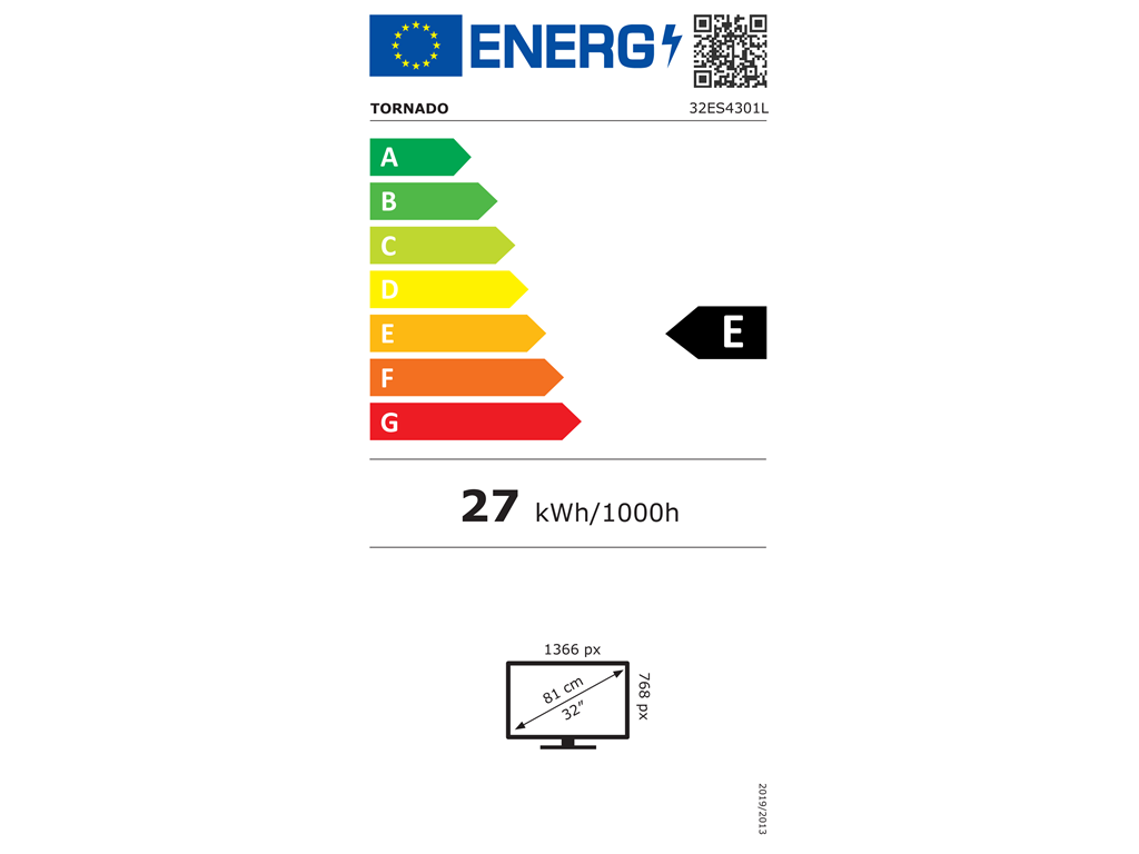 Tornado Smart TV 32” HD, WebOS