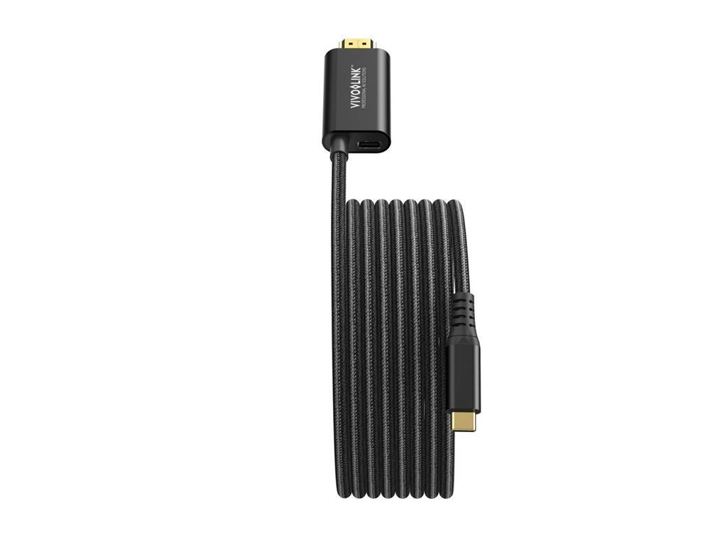 Vivolink Kabel USB C-HDMI kabel s polnjenjem, 2m