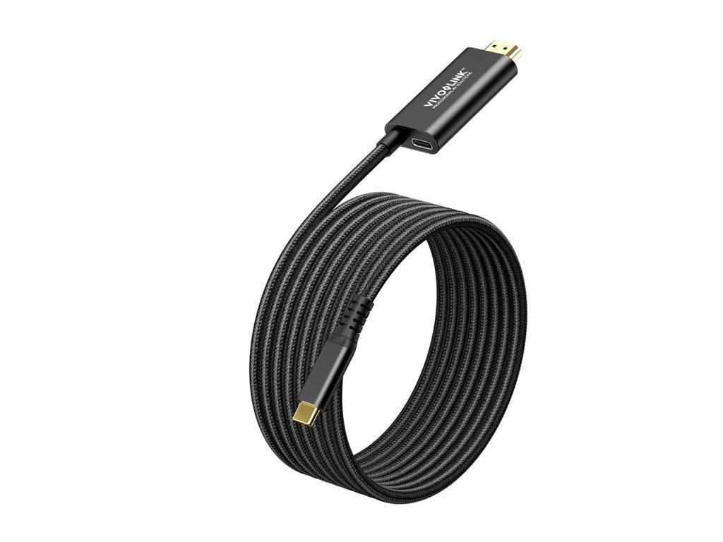 Vivolink Kabel USB C-HDMI kabel s polnjenjem, 2m