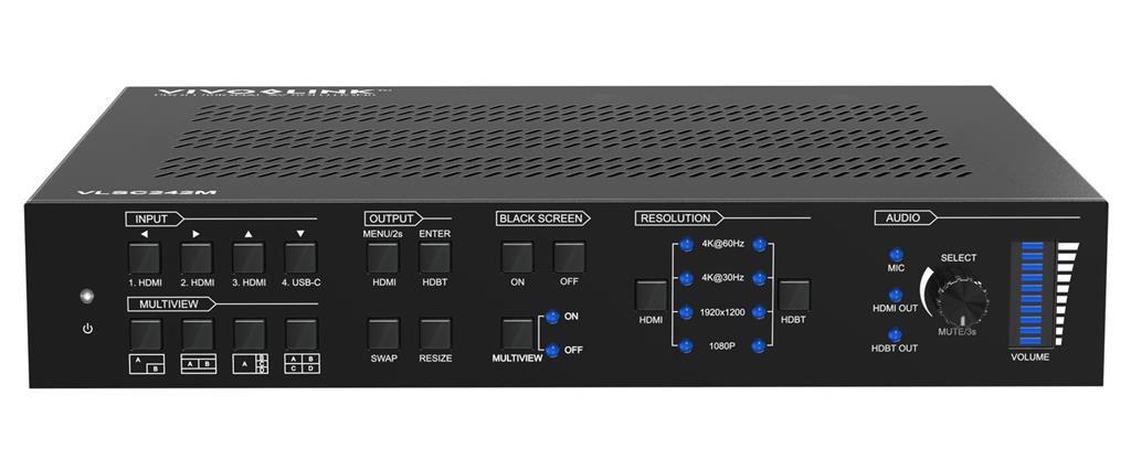 Vivolink HDBaseT 3.0 18G 4X2 brezhibni KVM switch
