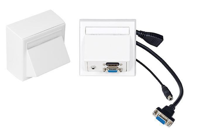 Vivolink Stenska doza VGA, HDMI + 3,5mm avdio