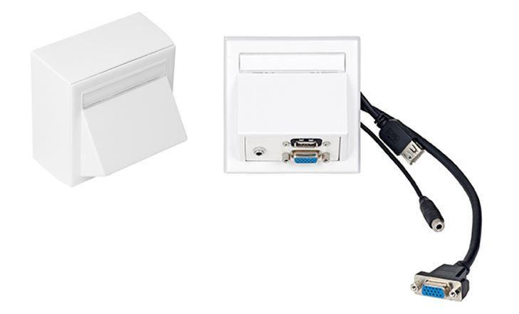 Vivolink Stenska doza VGA, USB, stereo 3,5