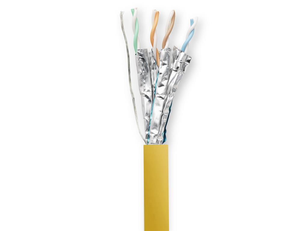 Vivolink Kabel Cat 6a, F/FTP, 40m, rumen