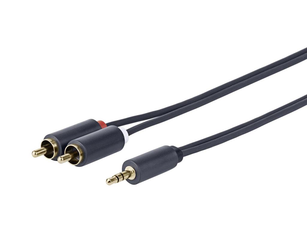 Vivolink 3,5mm kabel na 2xRCA M-M 25m