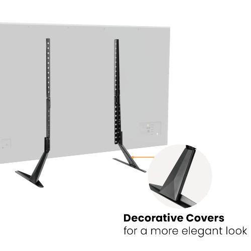 Vivolink Jekleno namizno stojalo. 23"-75", črn