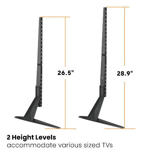 Vivolink Jekleno namizno stojalo. 23"-75", črn