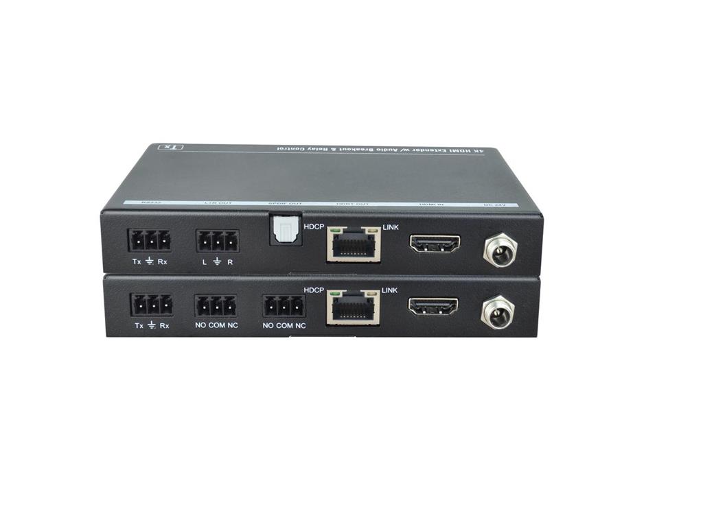 Vivolink HDBaseT komplet extender z relejem 70m