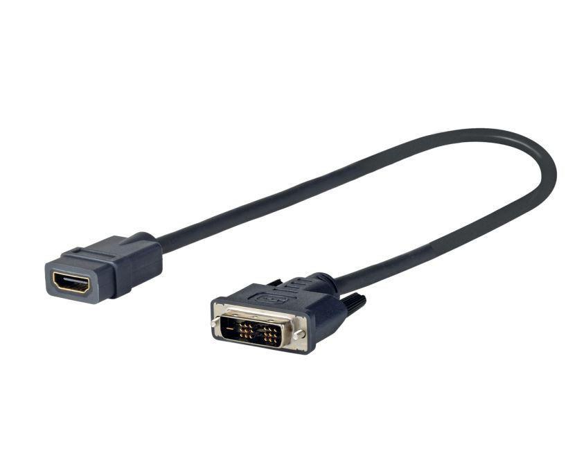 Vivolink Pro kabel DVI na HDMI (M/F) 0,2m