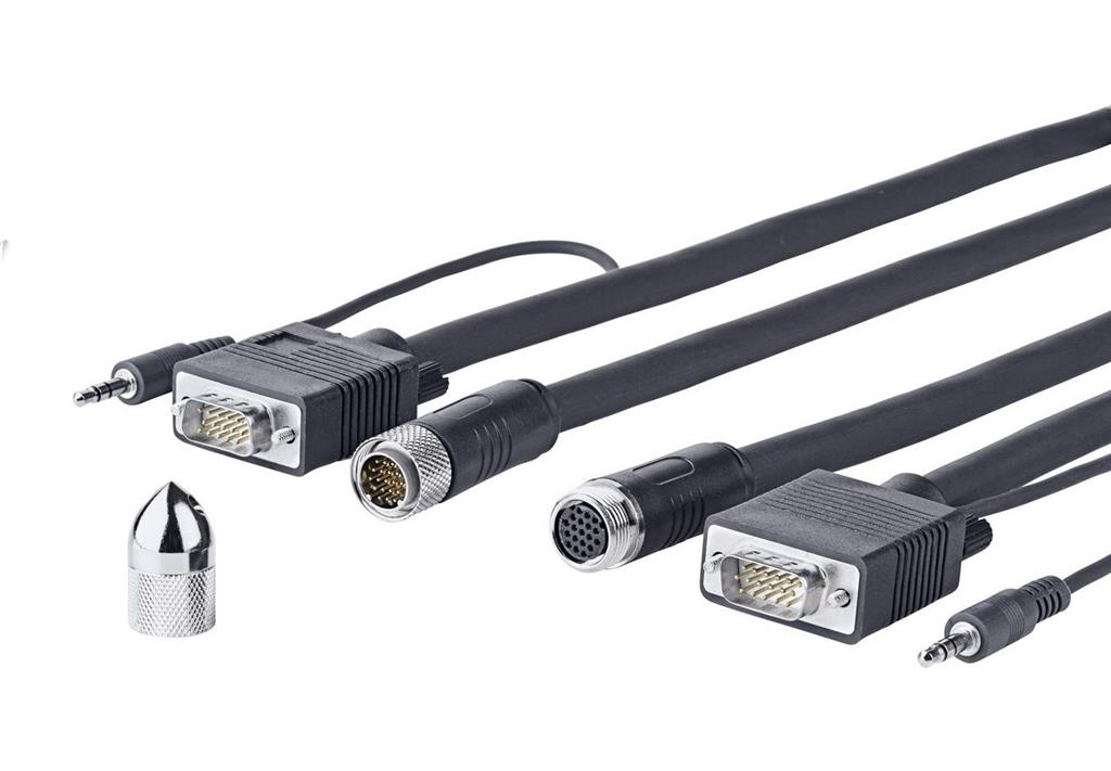 Vivolink Pro kabel VGA + avdio Cross Wall 15m