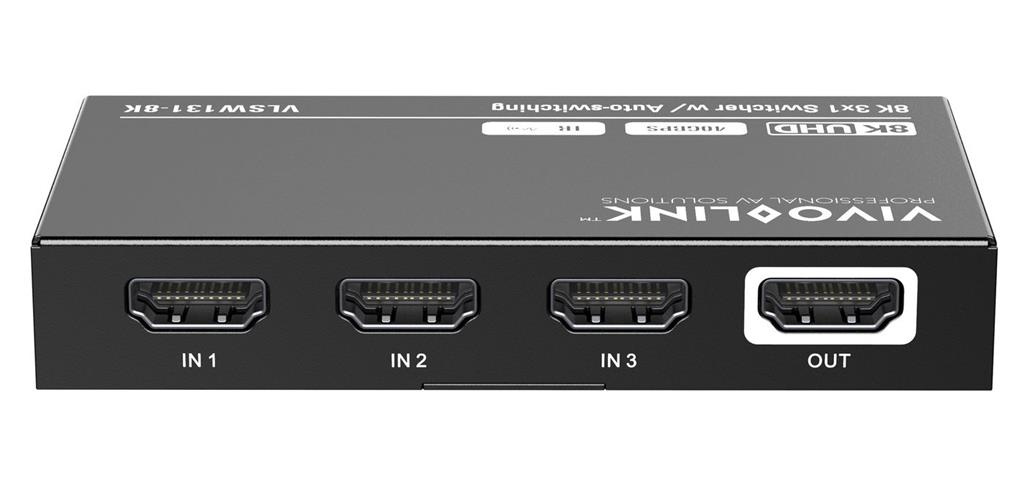 Vivolink HDMI razdelilnik 3x1, 8K60Hz