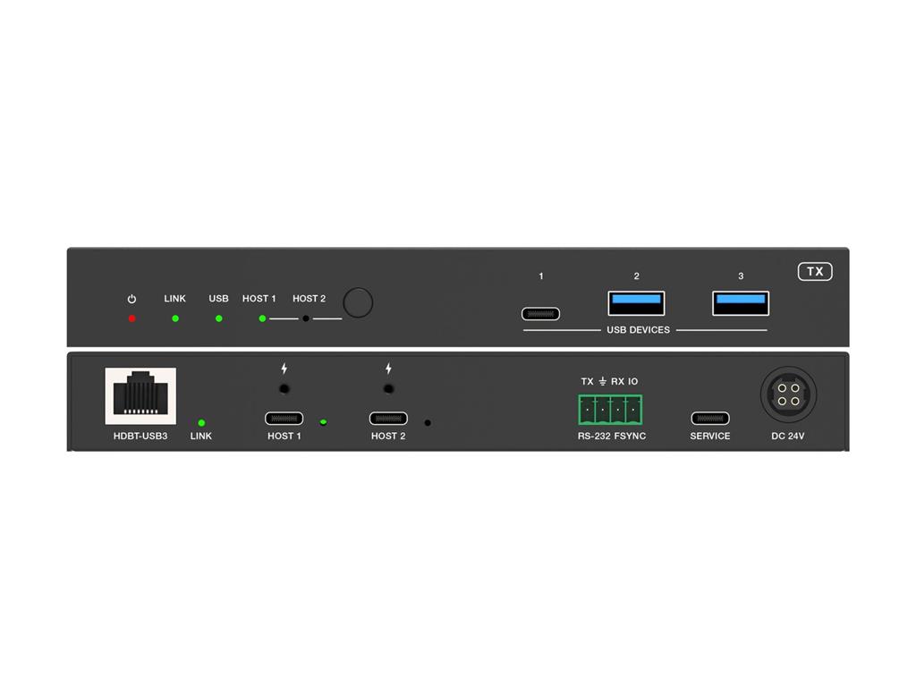 Vivolink KVM podaljševalnik 2x USB-C vhod in HDMI