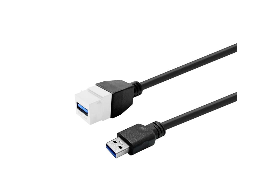 Vivolink Pro Keystone bel USB-A (F) na USB-A (M)