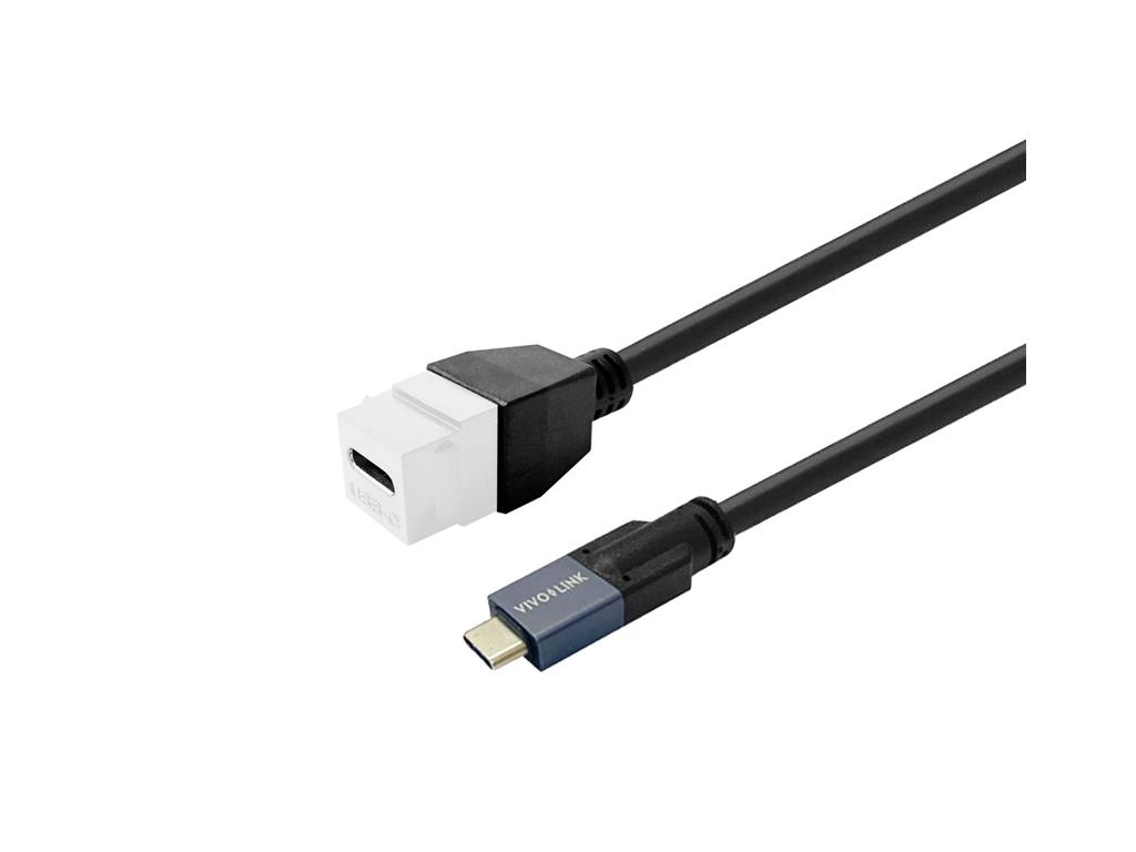 Vivolink Pro Keystone bel USB-C (F) na USB-C (M)