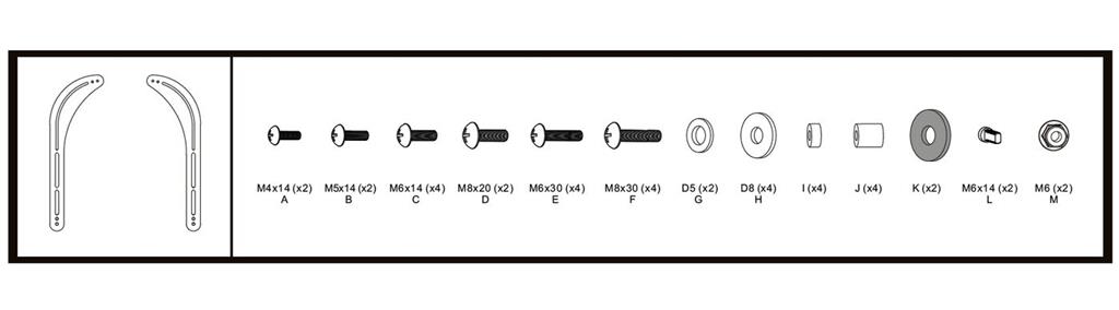 Vivolink Nosilec za soundbar za zaslone 32" - 70"