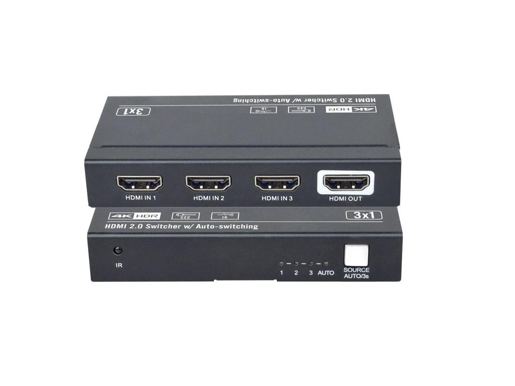 Vivolink HDMI preklopnik 3x1 (4K60Hz)