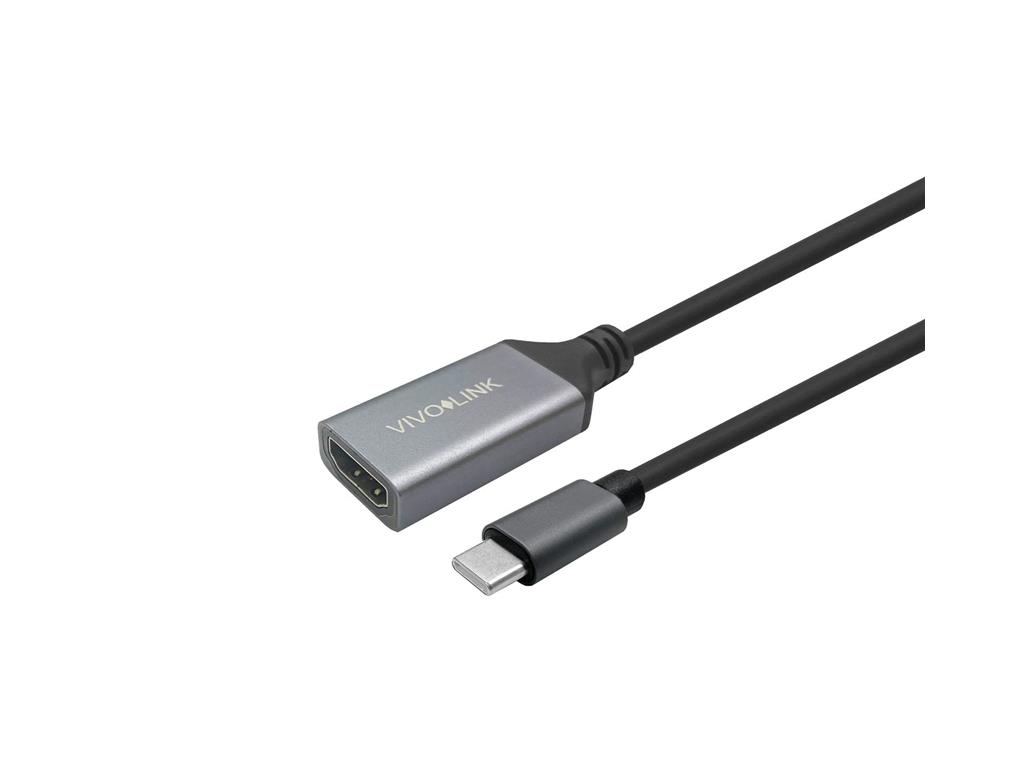 Vivolink USB-C na HDMI ženski kabel 2m črn