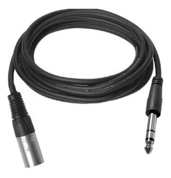 Vivolink Kabel XLR M na stereo Jack 6.35mm 0,5m