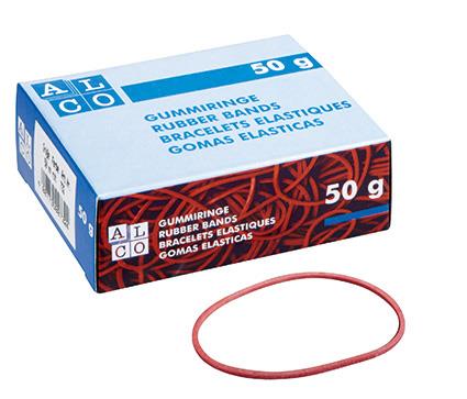 ALCO Elastike rdeče, fi 50mm, 20 g