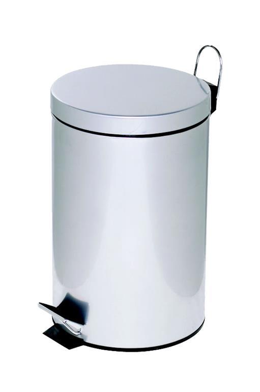 Alco Koš za smeti s pedalom, 12l, srebrn