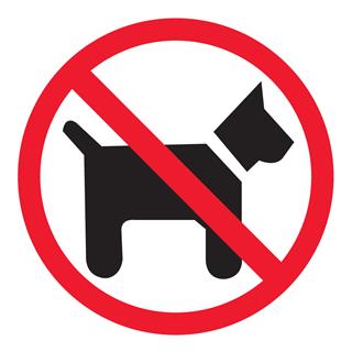 Apli Nalepka Prepovedano za pse