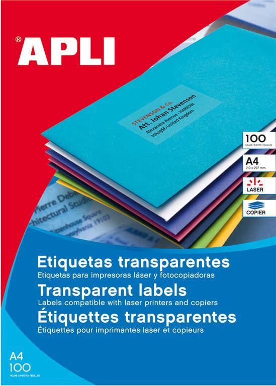 Apli Vrem. odp. nalepke, proz., 210 x 297 mm 1/stran, 20 listov, mat