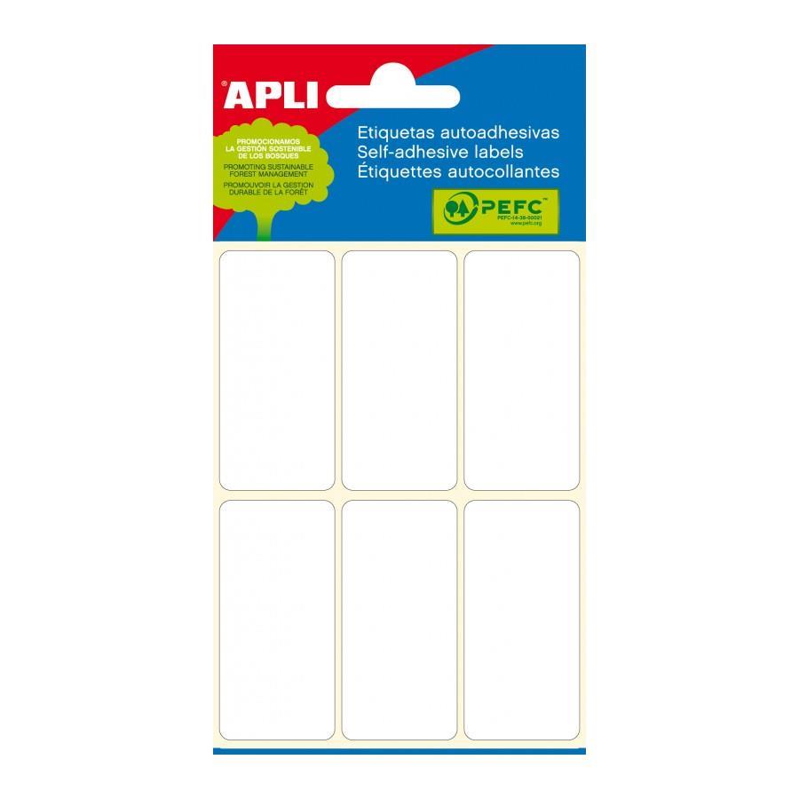 Apli Mini nalepke 26 x 54 mm za ročno pisanje, 36 kos