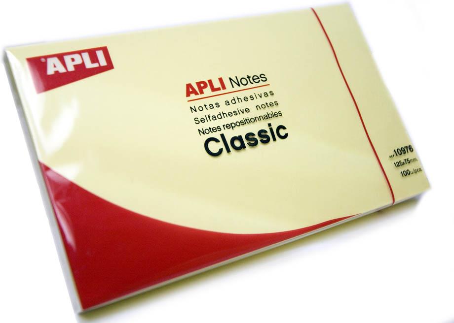 APLI Blok samolep. lističev, 125 x 75 mm 100 lističev