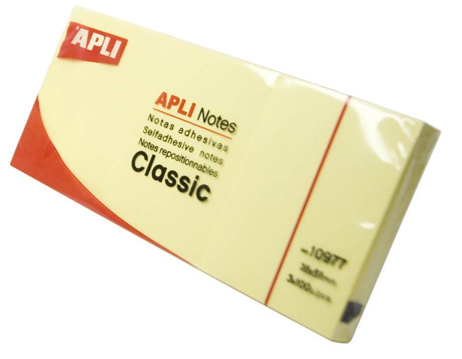 Apli Blok samolep. lističev, 38 x 51 mm 3x100 lističev