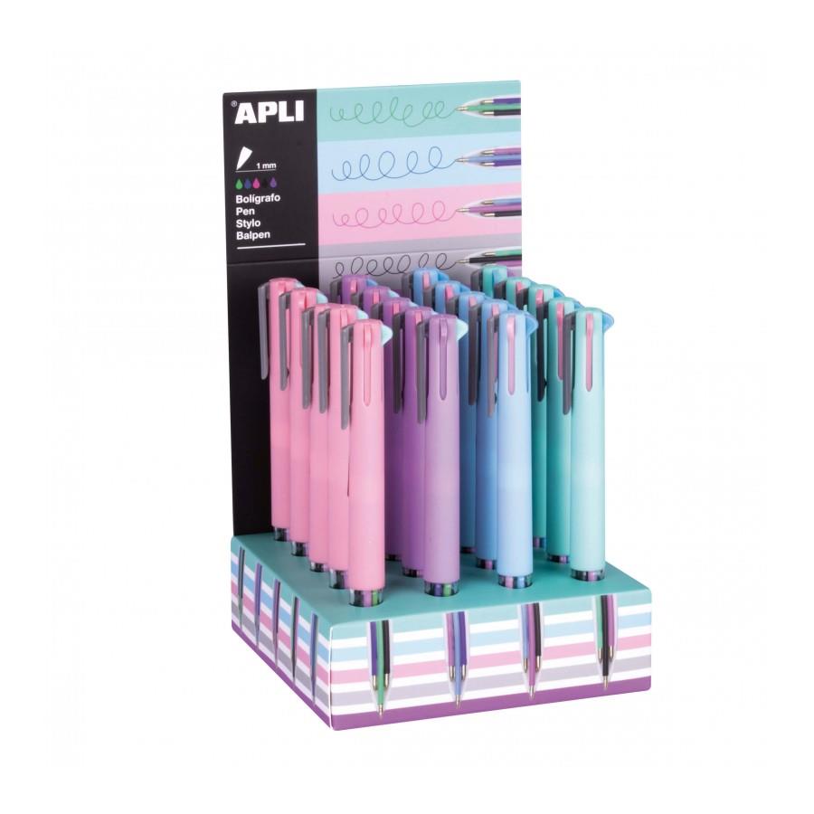 APLI Kemični svinčniki Nordik, 5 barv