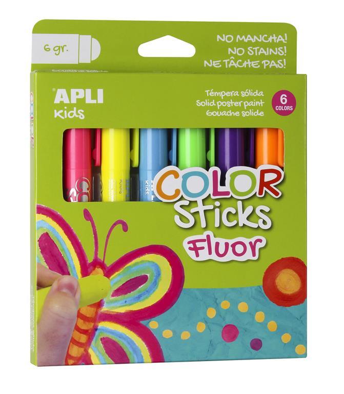 Apli Voščenke v plastičnem ovitku Fluorescent 6 kos