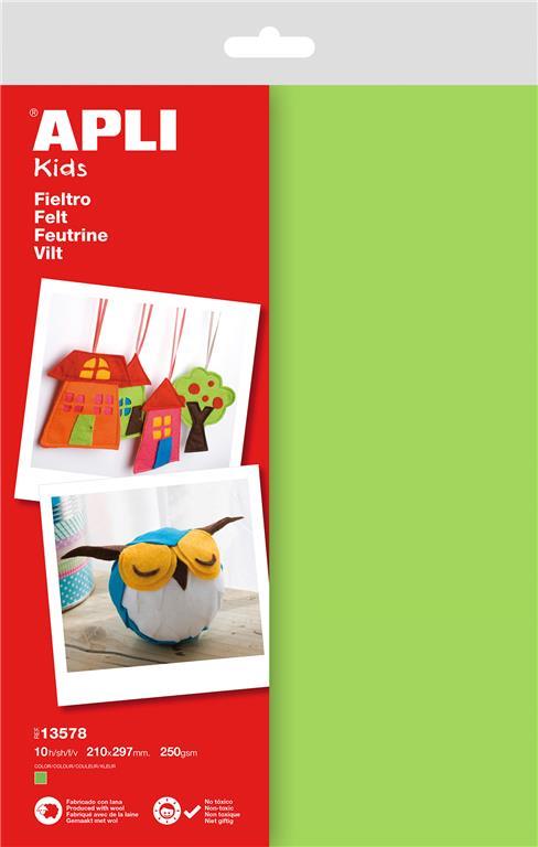 Apli Filc zelen A4 10 kos