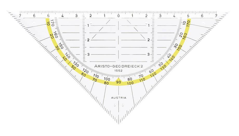 Aristo Geo trikotnik 160mm, črta (1552)