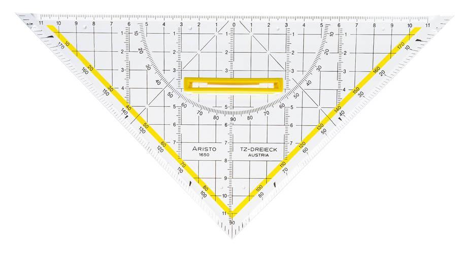 Aristo Geo-trikotnik z držalom, 25 cm